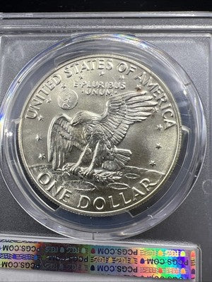 PCGS Gold Shield Gem BU 1974 S $1 Ike Eisenhower 40% Silver Dollar Coin MS67 #67