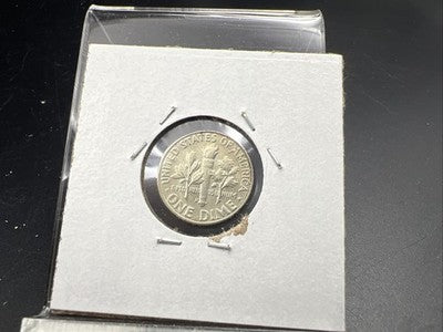 1958 D 10c Roosevelt Silver Dime Coin Neat Toning Toner CH BU UNC #a