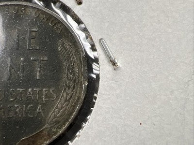 1943 P 1c Lincoln Wheat Cent Steel penny Clipped Planchet error