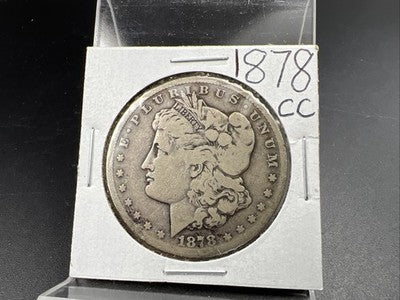 1878 CC Morgan Silver Dollar Coin AG About Good Circulated
