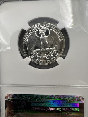1957 25c Washington Silver Quarter Proof Coin NGC PF67 #058