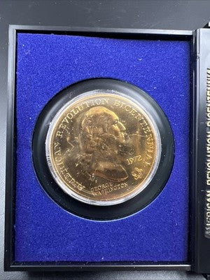 1972 American Bicentennial Bronze Medal UNC in Case