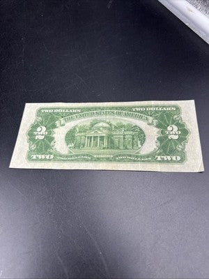 1928 D $2 USN United States Note Red Seal Choice VG Circ #216