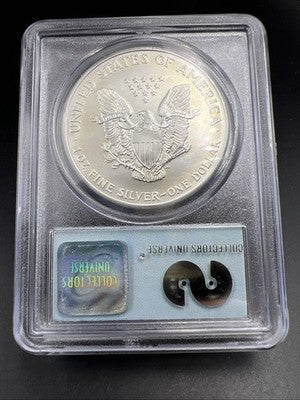 World Trade Center Recovery 2001 1 OZ ASE Ground Zero Silver Eagle PCGS Gem SK#B