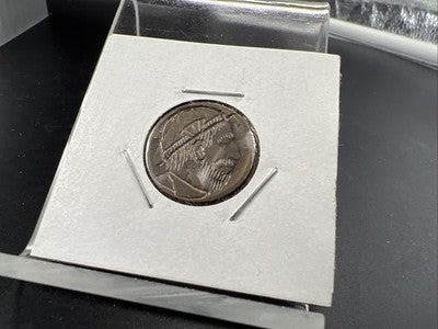 Hobo Buffalo Nickel Coin Modern Carving SKU#G