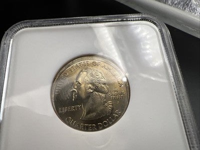 2000 P 25c South Carolina State Quarter Coin Partial Collar Error BU UNC