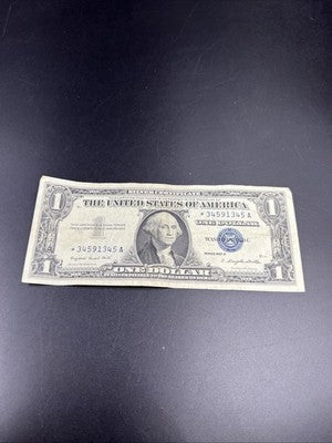 1957 * Star $1 One Dollar Silver Certificate  CH Fine / VF #45