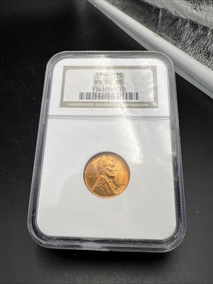 1944 P 1c Lincoln Wheat Cent Penny Coin NGC MS66 Gem BU UNC #030