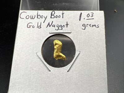1 Gram Australia Gold Cowboy Boot Nugget