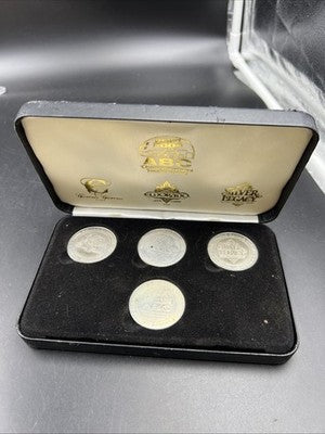 ABC 2004 4 Casino Gaming Token Participation Set Used