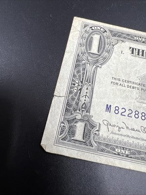 1935 D $1 Wide Margin One Dollar Silver Certificate Fine Detail #18