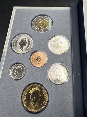 1997 Canada Specimen 7 Coin Gem Uncirculated Set w/ used Box COA