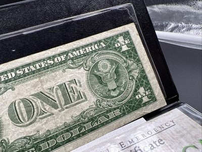 1935 A $1 North Africa Yellow Seal Silver Certificate CH VG Very Good Circ #42