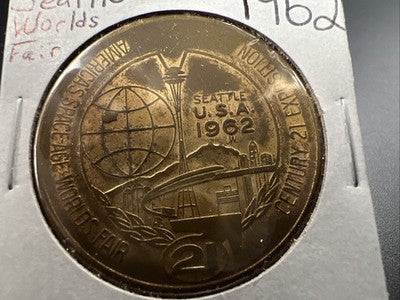 1962 Seattle World's Fair Bronze One Dollar Medal
