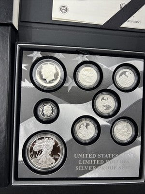 2017 Limited Edition US Silver Proof Set Complete w/ Box COA sk#A
