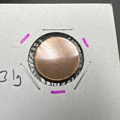 3.1 G 95% Copper Bronze Lincoln Cent Blank PLANCHET Error Coin SKU#A