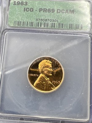 1963 P 1c Lincoln Memorial Cent Penny ICG PR69 DCAM #101