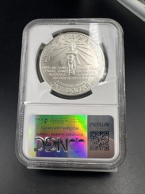 1986 P Statue of Liberty Commemorative Silver Dollar Coin NGC MS70 Gem BU #026