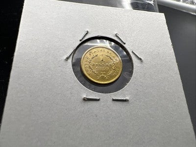 1850 Liberty Head Type I Gold Dollar $1 Choice VF Very Fine Circ