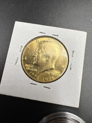 2 Coin Lot Mount Rushmore 1991 Proof & 1976 Bicentennial Kennedy CU-NI 50c Coins