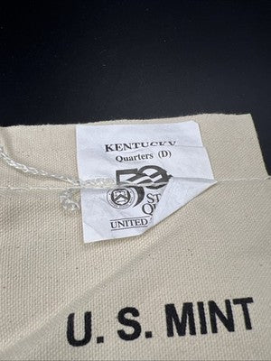 U.S. Mint Bag of 100 2001 D Kentucky State Statehood Quarters BU UNC