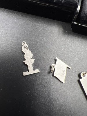 1996 Balfour 3 Piece Atlanta Olympic Pendants Sterling Silver Set