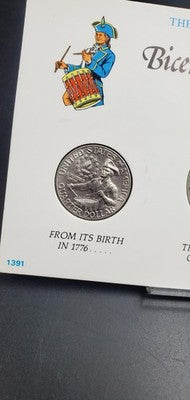 3 Coin $1 50c 25c 1776 - 1976 United States of America Bicentennial Coinage Set