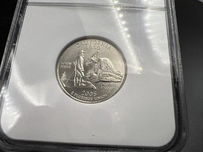2005 P SMS 25c California State Statehood Quarter Coin MS66 NGC #047