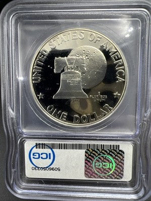 1976 $1 Ike Eisenhower 40% silver Dollar Coin ICG PR69 DCAM #330