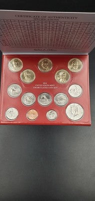 2014 US United States Mint Uncirculated Coin Set OGP Philadelphia & Denver
