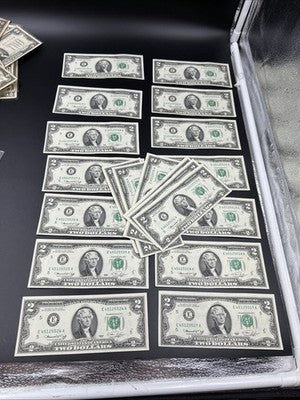 20 Consecutive 1976 $2 Two Dollar FRN Federal Reserve Notes CH AU / CU UNC #36