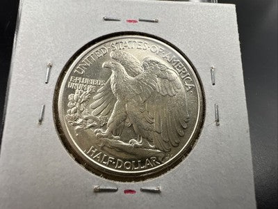 1942 P Walking Liberty Silver Half Dollar FS-101 Double Die Obverse UNC Details