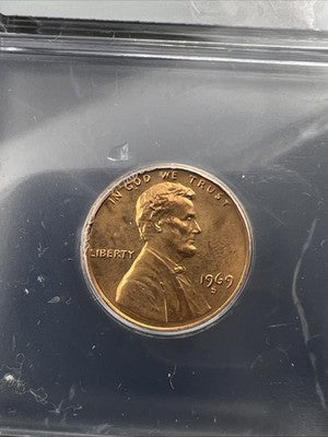 1969 S Lincoln 1c Memorial Cent Coin ICG MS67 #02