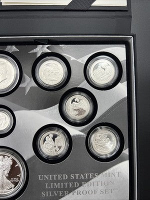 2017 Limited Edition US Silver Proof Set Complete w/ Box COA sk#A