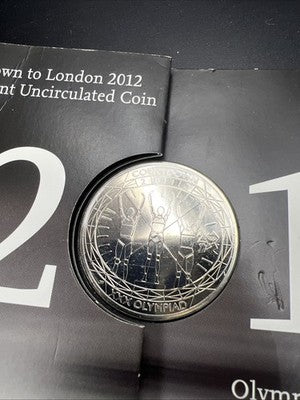 2012 Royal Mint London Olympic Game Countdown £5 BU CU-NI Five Pounds Crown Coin