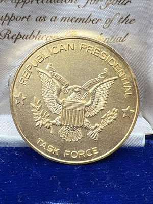 Ronald Regan Medal Of Merit Task Force POTUS Seal Eagle Medal AU