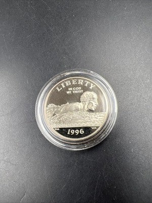 1996 Atlanta Olympics Swimmer 50c Commemorative Copper Nickel Half Dollar Proof