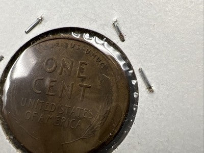 1947 S 1c Lincoln Wheat Cent Penny Broadstrike Error VF Circ