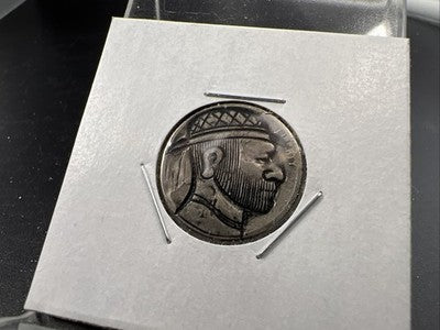 Hobo Buffalo Nickel Coin Modern Carving SKU#Z