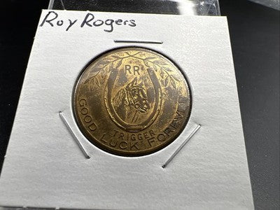 Roy Rogers Riders Lucky Piece Horse Trigger Good Luck Forever Token XF / AU