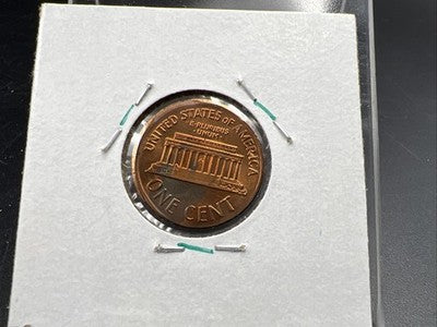 Broadstruck 1972 P 1c Lincoln Memorial Cent Penny Error Coin CH BU RB