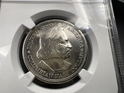 1892 Columbian Commemorative Silver Half Dollar Coin NGC AU Details #3