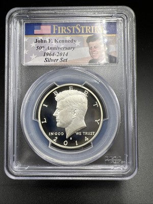 2014 S 50c Kennedy Enhanced Silver Half Dollar Coin PCGS MS69 PL #438