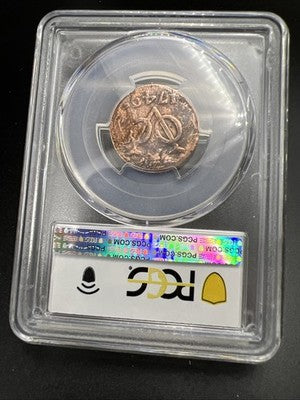 1789 VOC Netherlands East Indies Duit Holland Coin New York Penny PCGS Genuine B