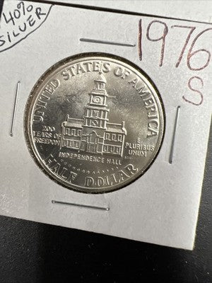 Bicentennial Collector's set 1976 S 40% Silver 25c & 50c Kennedy Half Dollar