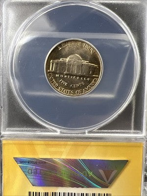 1942 5c Jefferson 5c Nickel Coin DDO Double Die Obverse FS-102 ANACS MS65 Gem BU