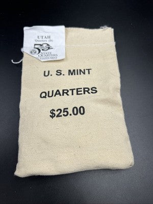 U.S. Mint Bag of 100 2007 D Utah State Statehood Quarters BU UNC