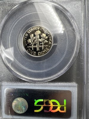 1977 S 10c Roosevelt Copper Nickel Dime Coin PCGS PR69 DCAM #851