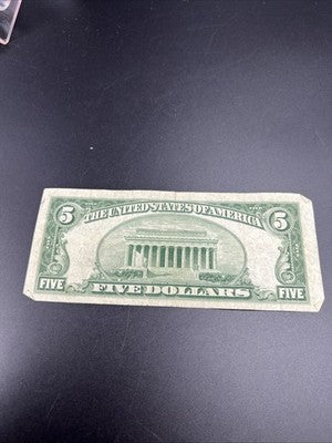 1953 $5 US Silver Certificate Note Five Dollar Bill VG Very Good Circ #692