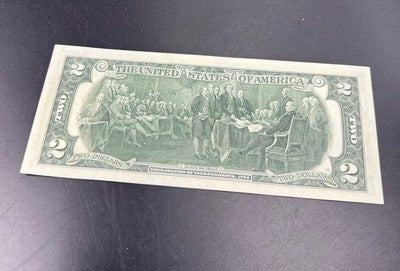 1976 $2 FRN Postal Bicentennial Two Bill Houston TX Denver Harbor Station CH AU